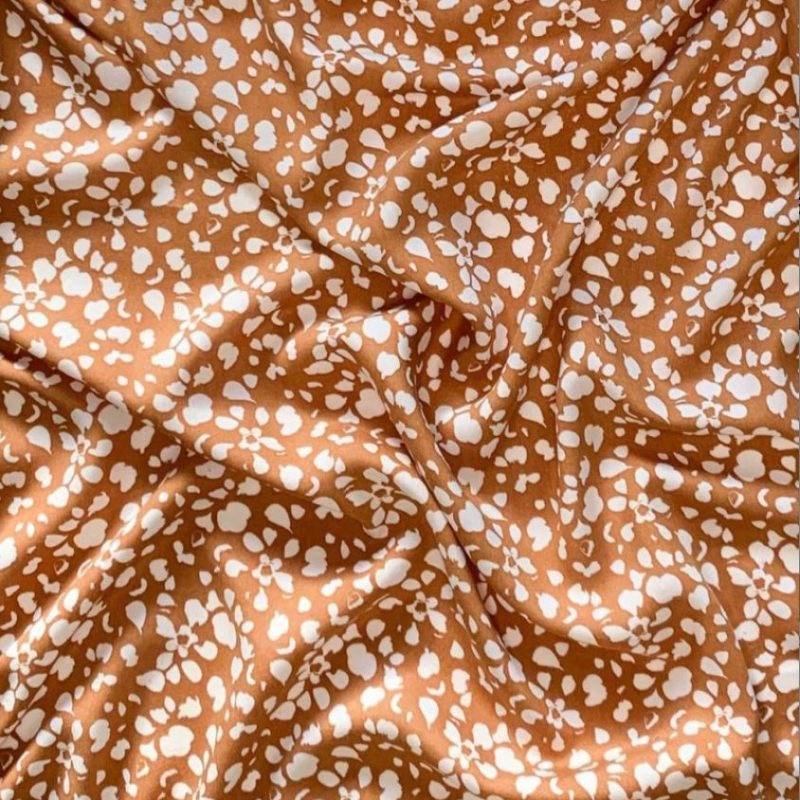 Viscose rouille avec taches blanches