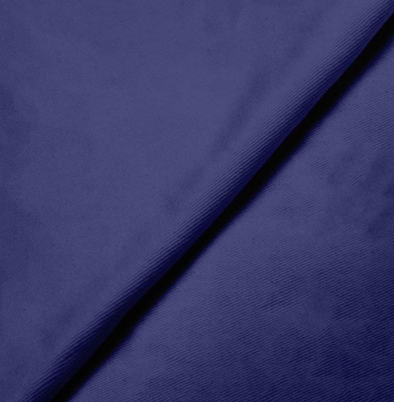 Gabardine de coton cobalt