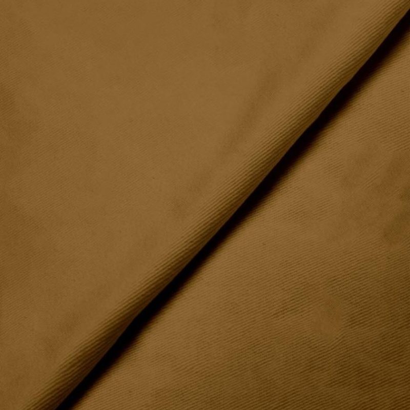 Gabardine de coton havane