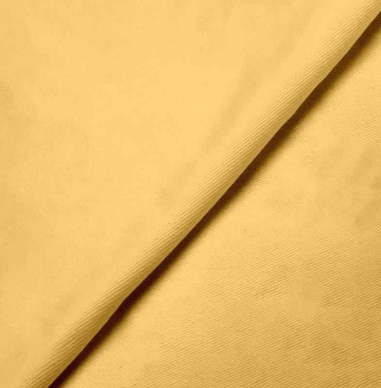 Gabardine de coton jaune