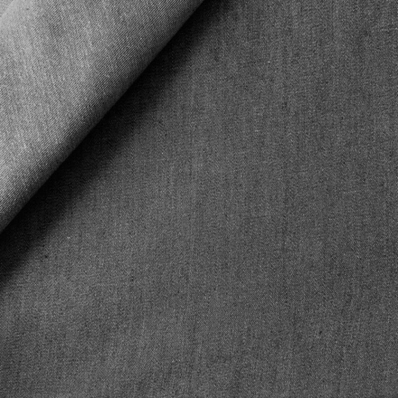 Chambray noir denim lavé