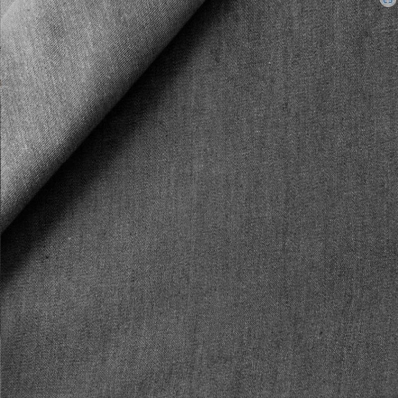 Denim brut épais noir lavé
