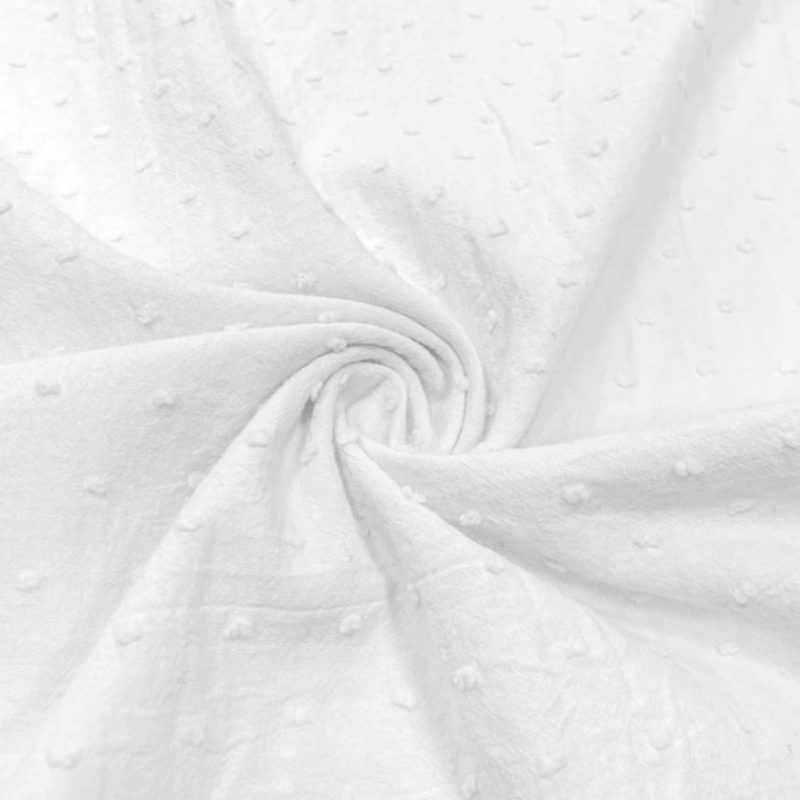 Plumetis uni blanc
