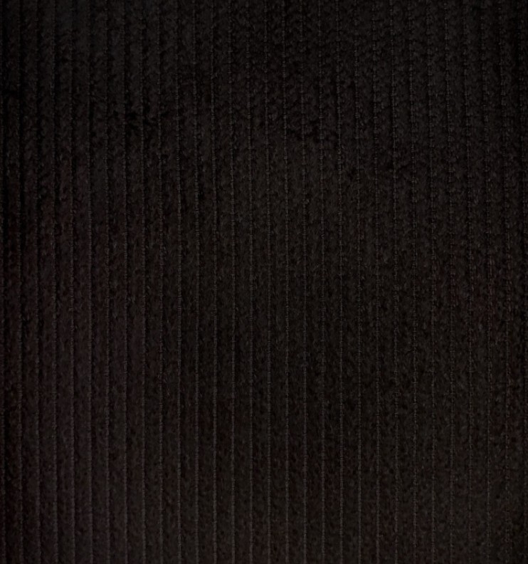 Velours côtelé noir